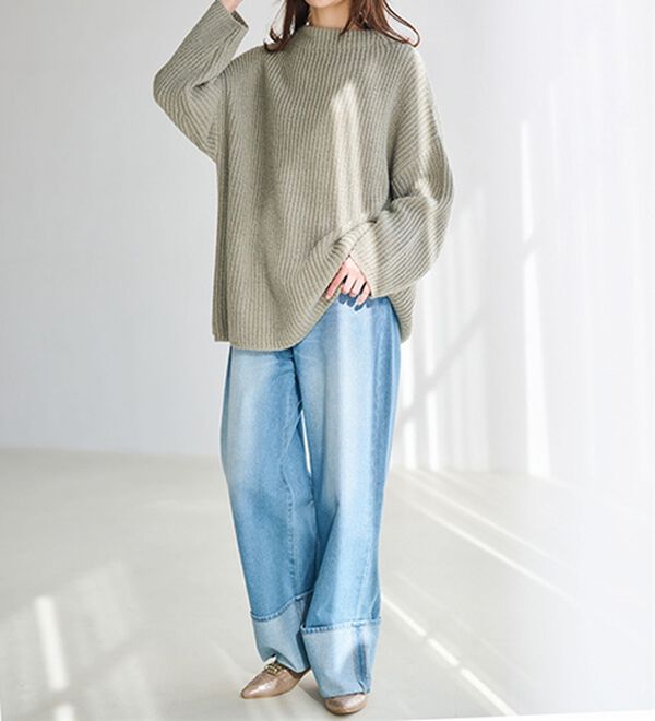 RANAN（ラナン）の「ふんわり！あぜ編ニットプルオーバー（ニット・セーター）」｜詳細画像