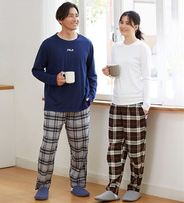 「【３本組】綿１００％ふんわり起毛パジャマパンツ（メンズルームウェア）」｜詳細画像