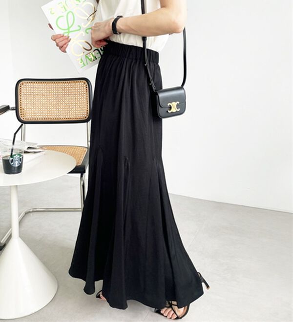 GeeRA（ジーラ）の「切替フレアーロングスカート（ロングスカート）」｜詳細画像