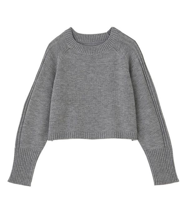 GeeRA（ジーラ）の「ショート丈オフショルニット（ニット・セーター）」｜詳細画像