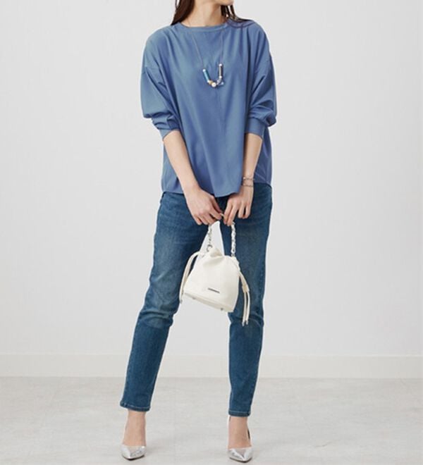 BELLUNA（ベルーナ）の「きれい見えドルマンプルオーバー（カットソー）」｜詳細画像