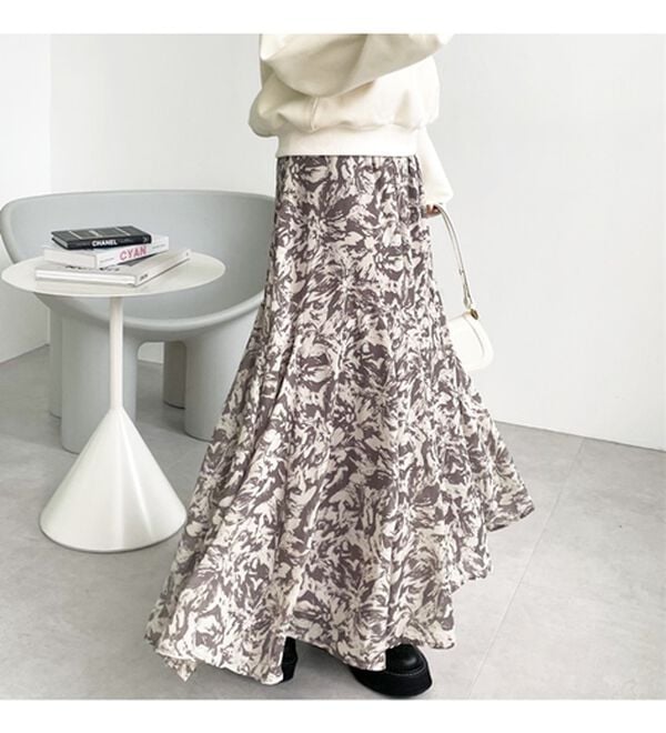 GeeRA（ジーラ）の「切替フレアーロングスカート（ロングスカート）」｜詳細画像