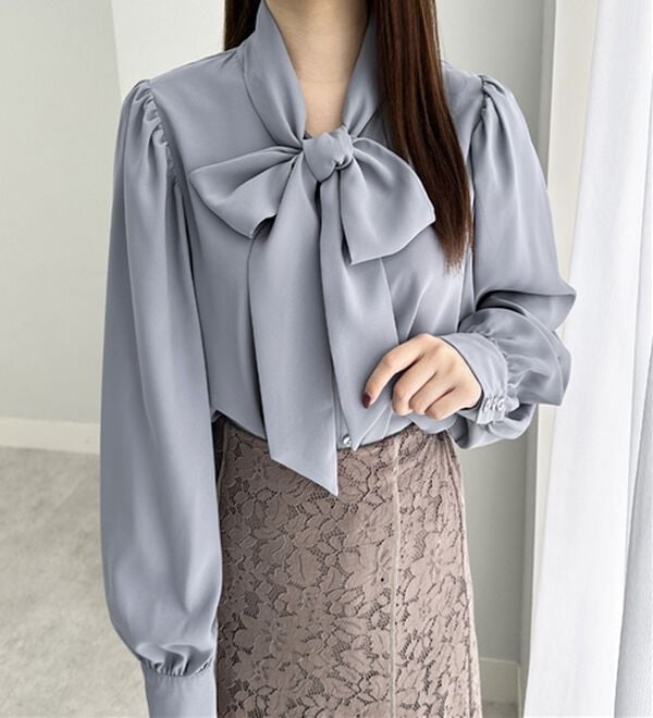 alotta（アロッタ）の「ボウタイデザインブラウス（ブラウス）」｜詳細画像