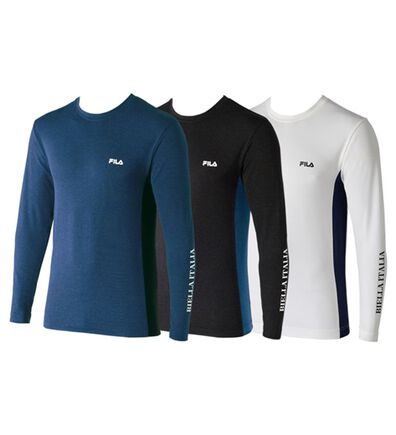 「【３色組】＜フィラ＞＋５℃の素材！スピードバーナーシャツ（メンズ肌着・インナーウェア）」