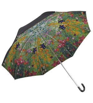 「世界の名画晴雨兼用ＵＶカットセレブ傘（レイングッズ）」｜クリムト(フラワーガーデン)