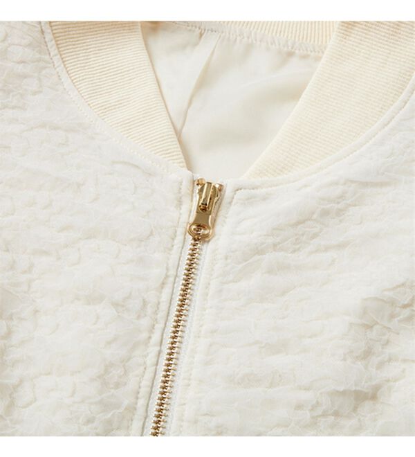 RANAN（ラナン）の「ぽこぽこ素材ボリューム袖ブルゾン（ブルゾン）」｜詳細画像