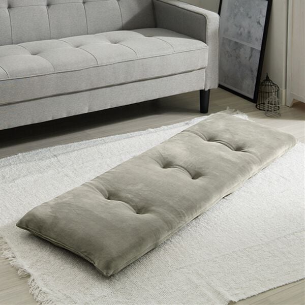 iellio（イエリオ）の「とろけるマイクロソファパッド＜抗菌防臭機能付・ソファーパッド・２人掛け・３人掛け・クッション・長座布団＞（ソファパッド）」｜チャコールグレー