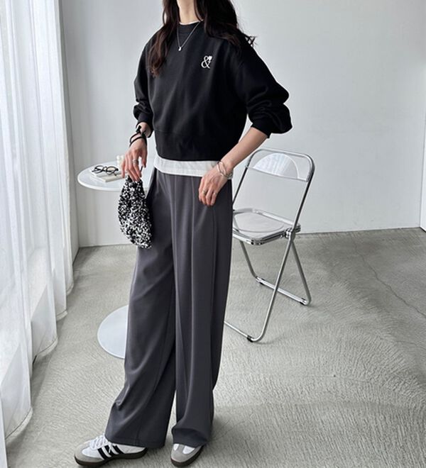 GeeRA（ジーラ）の「アンドハートショートスウェット（カットソー）」｜詳細画像