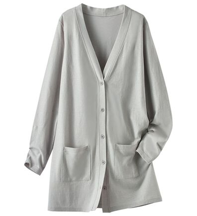 BELLUNA（ベルーナ）の「強撚綿１００％ベーシックカーディガン（その他カーディガン）」