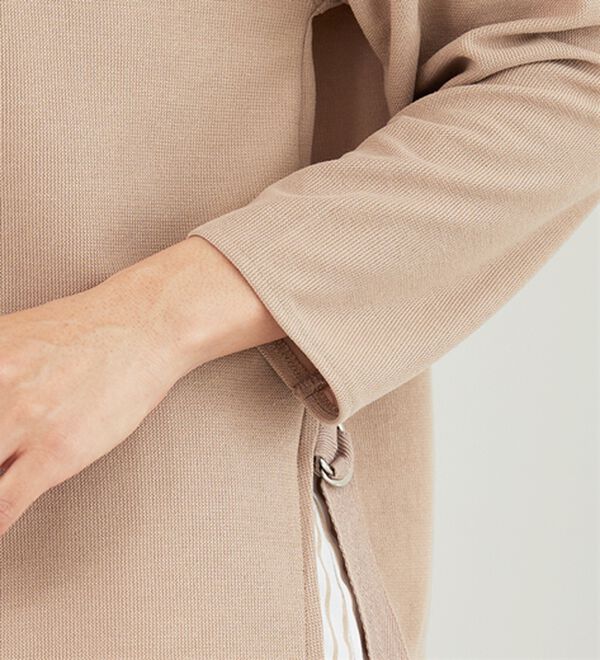 BELLUNA（ベルーナ）の「 ラメストライプシャツフェイクチュニック（チュニック）」｜詳細画像