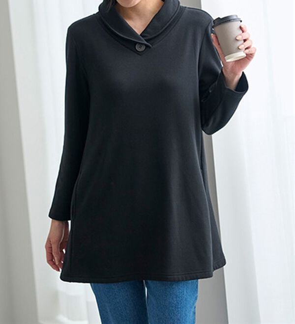 BELLUNA（ベルーナ）の「まるで着る毛布！裏ファーデザインチュニック（チュニック）」｜詳細画像