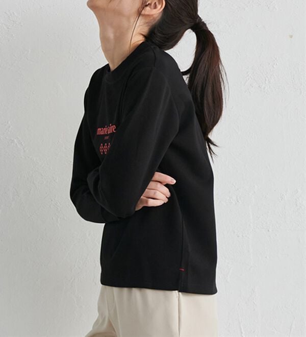 RANAN（ラナン）の「ロゴ入りロングＴシャツ＜ｍａｒｉｅ　Ｃｌａｉｒｅ　ＳＰＯＲＴ＞（カットソー）」｜詳細画像