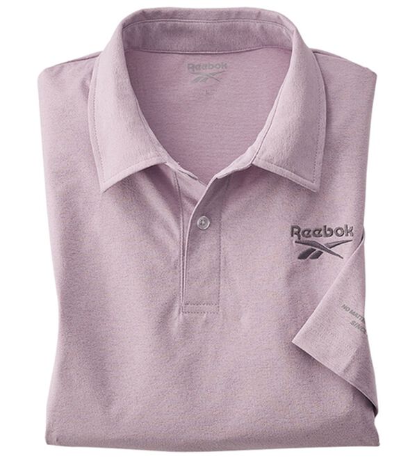 「＜リーボック＞メッシュ切替杢調ポロシャツ（メンズポロシャツ）」｜ラベンダー