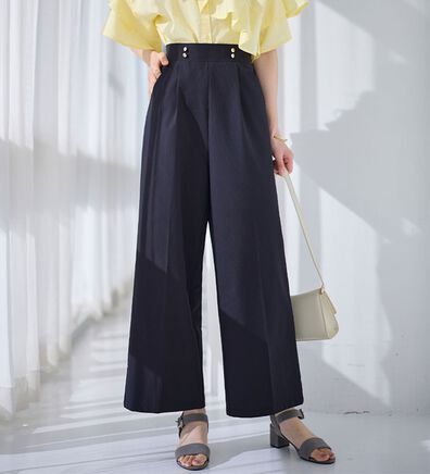 alotta（アロッタ）の「風が通り抜ける！サッカーマリンワイドパンツ（ワイドパンツ・ガウチョ）」