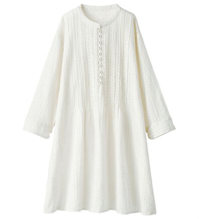 BELLUNA（ベルーナ）の「綿１００％スラブピンタック刺しゅうチュニック（チュニック）」