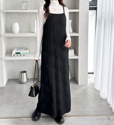 GeeRA（ジーラ）の「ウェーブジャガードキャミワンピース（その他ワンピース）」