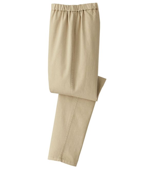 BELLUNA（ベルーナ）の「＜＆ｃｏｃｏｃｈｉ＞チュニックの下にはくゆるパンツ（フルレングスパンツ）」｜ライトベージュ