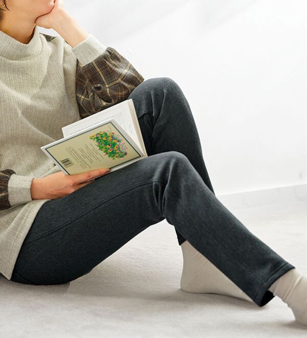 裏ベロアストレッチ素材レギンスパンツ【Prima fit pants】 - ベルーナ
