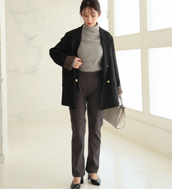 A HAPPY MARILYN（アハッピーマリリン）の「【Ｌ～５Ｌ】楽・暖・美脚！ストレッチ裏起毛パンツ（フルレングスパンツ）」｜詳細画像