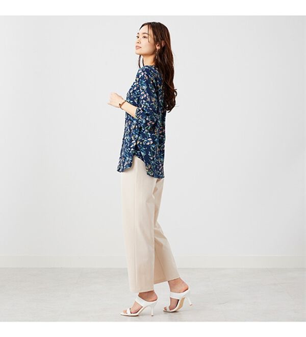 BELLUNA（ベルーナ）の「レーヨン素材ギャザーデザインブラウス（ブラウス）」｜詳細画像