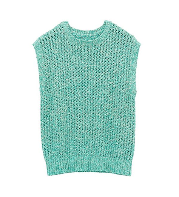 ミックスカラーメッシュニットトップス - ベルーナ【公式】