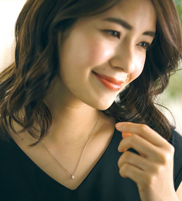 ルフラン（ルフラン）の「１８金スパークルダイヤペンダント（ネックレス・ペンダント）」｜詳細画像