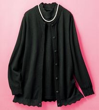 ルフラン（ルフラン）の「礼装用　濃黒ニットアンサンブル（アンサンブル）」