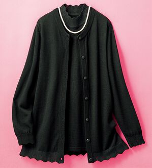 ルフラン（ルフラン）の「礼装用　濃黒ニットアンサンブル（アンサンブル）」｜詳細画像