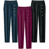 ルフラン（ルフラン）の「【３本組】冬のおしゃれデザインパンツ（フルレングスパンツ）」