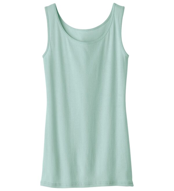 LAVIENNE（ラヴィエンヌ）の「【ムレ嫌いさん必見！】綿１００％涼しいタンクトップインナー＜さらりラボ＞（肌着・インナーウェア）」｜ミント