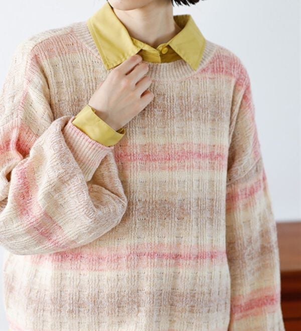 GeeRA（ジーラ）の「グラデーションニットプルオーバー（ニット・セーター）」｜詳細画像