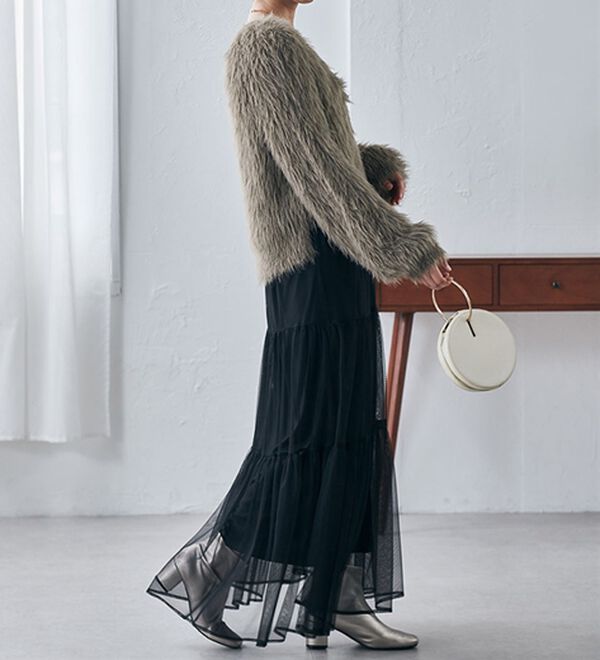 RANAN（ラナン）の「ロングフェザーシャギーニット（ニット・セーター）」｜詳細画像