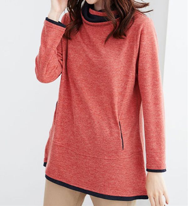 BELLUNA（ベルーナ）の「衿デザイン配色チュニック（チュニック）」｜詳細画像