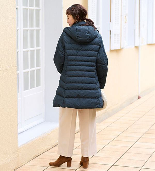 BELLUNA（ベルーナ）の「細見え！フレンチダウン使いロング丈コート（ロングコート）」｜詳細画像