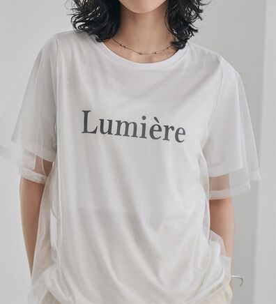 RANAN（ラナン）の「チュールロゴＴシャツ（Tシャツ）」