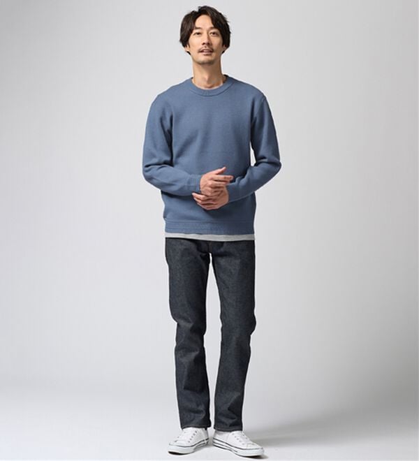 REMEN'S（リメンズ）の「【洗える】やわらかタッチクルーネックセーター（メンズニット・セーター）」｜詳細画像