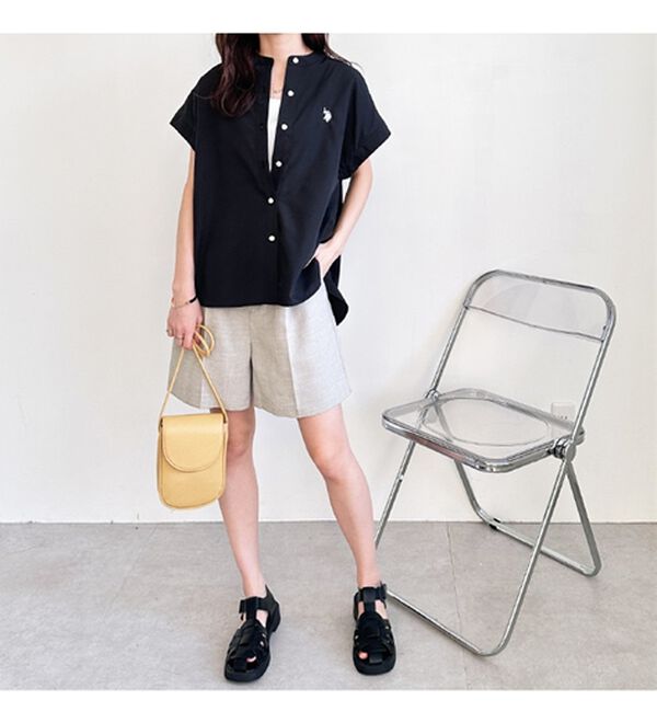 GeeRA（ジーラ）の「【ＵＳ．ＰＯＬＯ．ＡＳＳＮ】フレンチスリーブシャツ（シャツ）」｜詳細画像