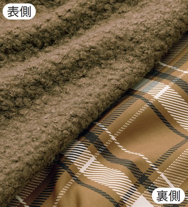 ルフラン（ルフラン）の「軽くて暖か！裏チェックリバーシブルベスト（ベスト）」｜詳細画像