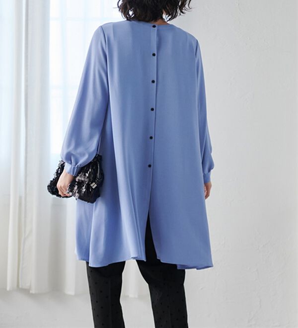 RANAN（ラナン）の「２ＷＡＹボタン使いフレアーブラウス（ブラウス）」｜詳細画像