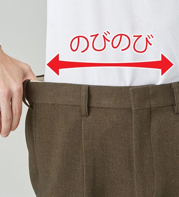 「＜コムルヴァン・オム＞ラクしてすっきり暖かスラックス（メンズスラックス）」｜詳細画像