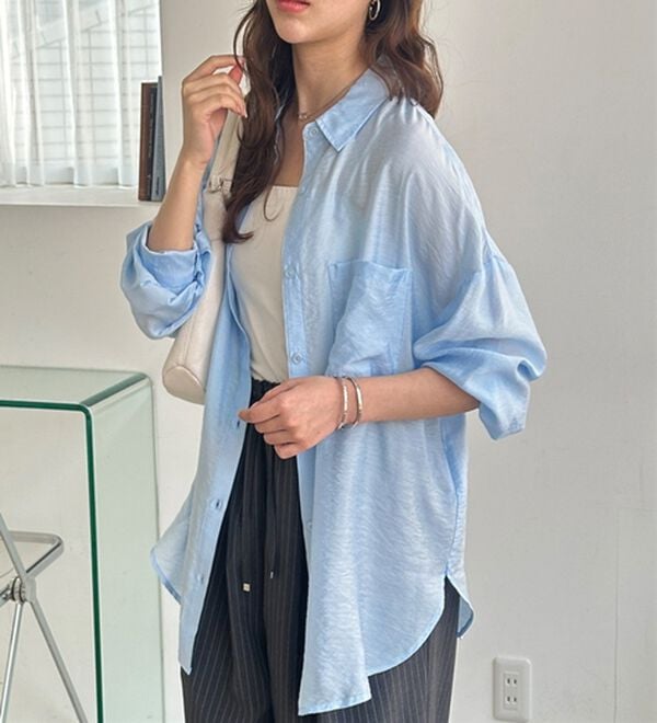 GeeRA（ジーラ）の「アソート柄オーバーサイズシャツ（シャツ）」｜詳細画像