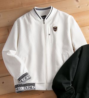 「＜ダンロップ・リファインド＞こだわる男のデザインブルゾン（メンズブルゾン）」｜ホワイト