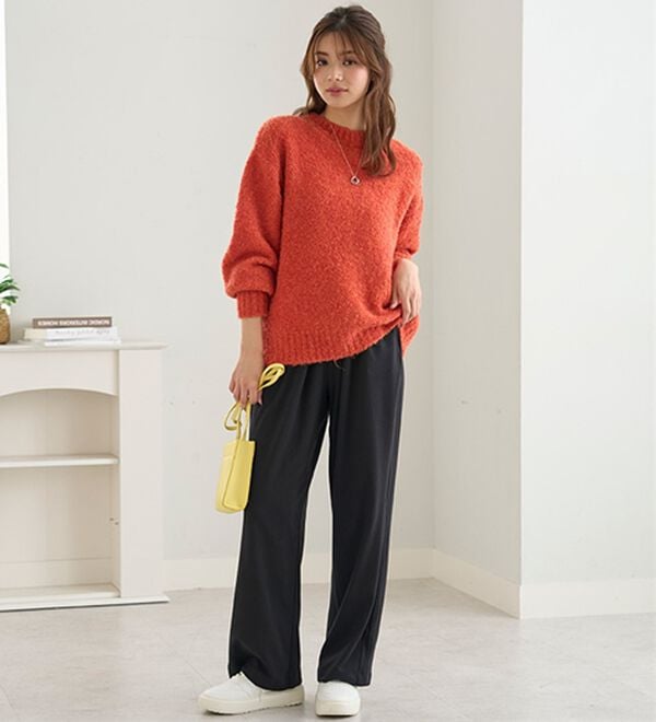 BELLUNA（ベルーナ）の「【メルティポンチ】ドレープイージーパンツ（ワイドパンツ・ガウチョ）」｜詳細画像