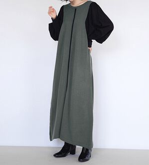 RANAN（ラナン）の「ボリューム袖アウトシームニットワンピース（ニットワンピース）」｜詳細画像