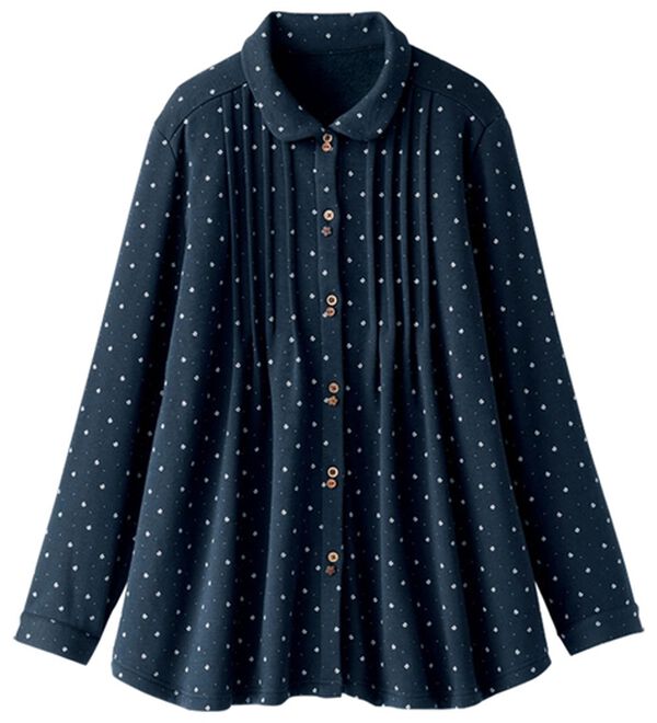 BELLUNA（ベルーナ）の「まるで着る毛布！静電防止付裏ファーブラウス（チュニック）」｜詳細画像