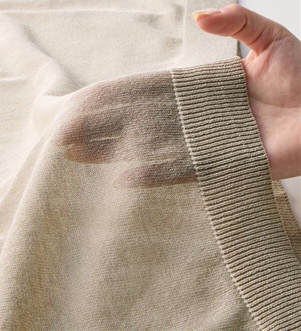 Viola e Viola（ヴィオラ エ ヴィオラ）の「カットソーより涼やか！シアードルマンニット（ニット・セーター）」｜詳細画像