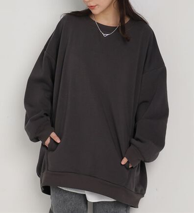 A HAPPY MARILYN（アハッピーマリリン）の「【Ｌ～８Ｌ】【ハピぽか裏起毛】２デザインから選べるゆったりトレーナー・パーカー　毛玉になりにくい（パーカー）」