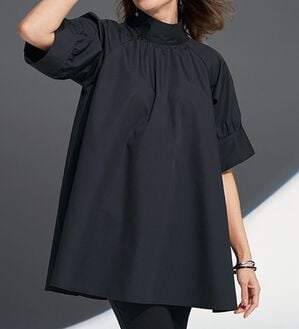 BELLUNA（ベルーナ）の「色焼けしにくい黒！ハイネックチュニック（チュニック）」｜詳細画像