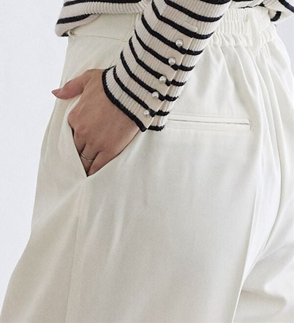 Pierrot（ピエロ）の「裏微起毛タックパンツ（フルレングスパンツ）」｜詳細画像