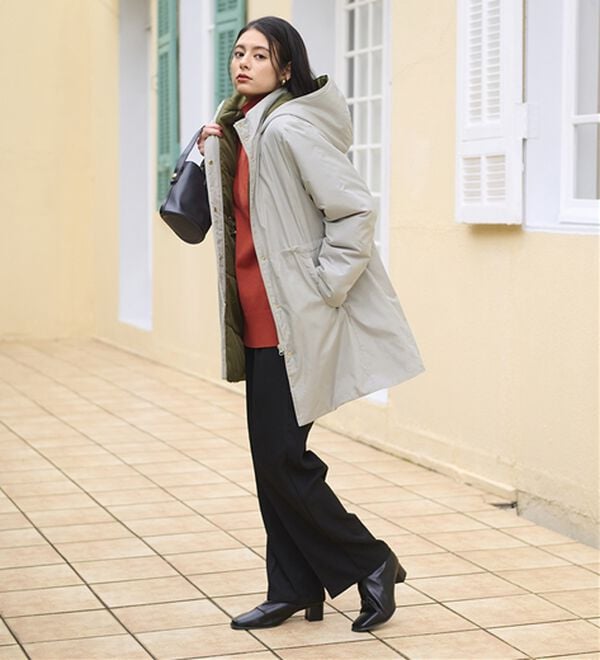 BELLUNA（ベルーナ）の「Ａｉｒｙ　＆Ｗａｒｍ　あったか軽量デザインコート（ロングコート）」｜詳細画像